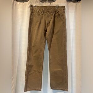 Levi's 514 Khaki Colored Mens 32x30 Red Label Classic Straight Fit Jeans